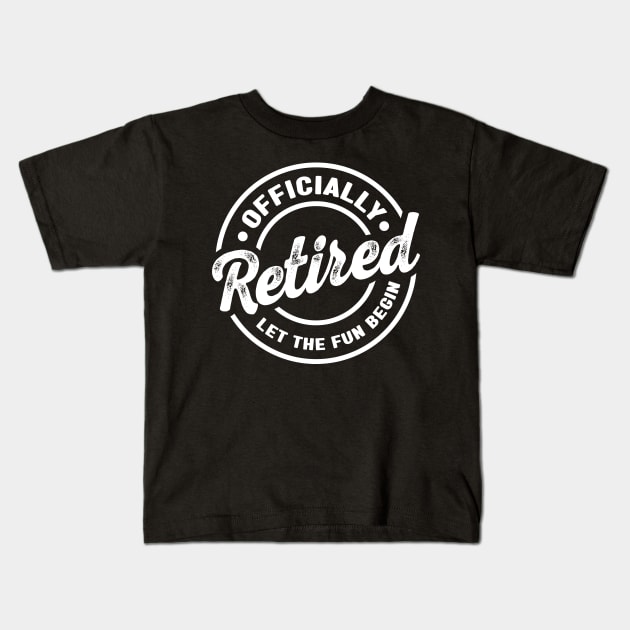 Officially Retirement Kids T-Shirt by Emma Creation